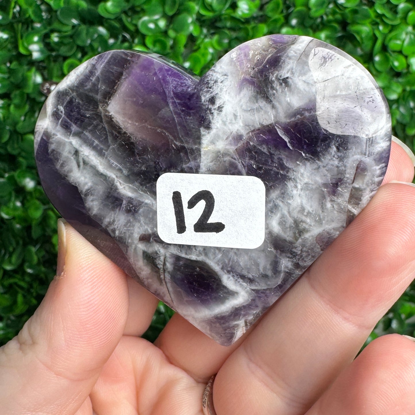 Dream Amethyst Heart carving