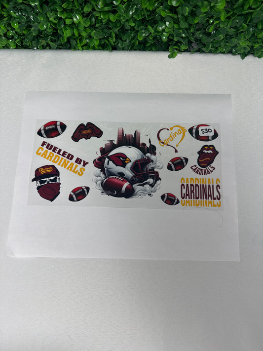 S30 Cardinals Football Sports UVDTF wrap