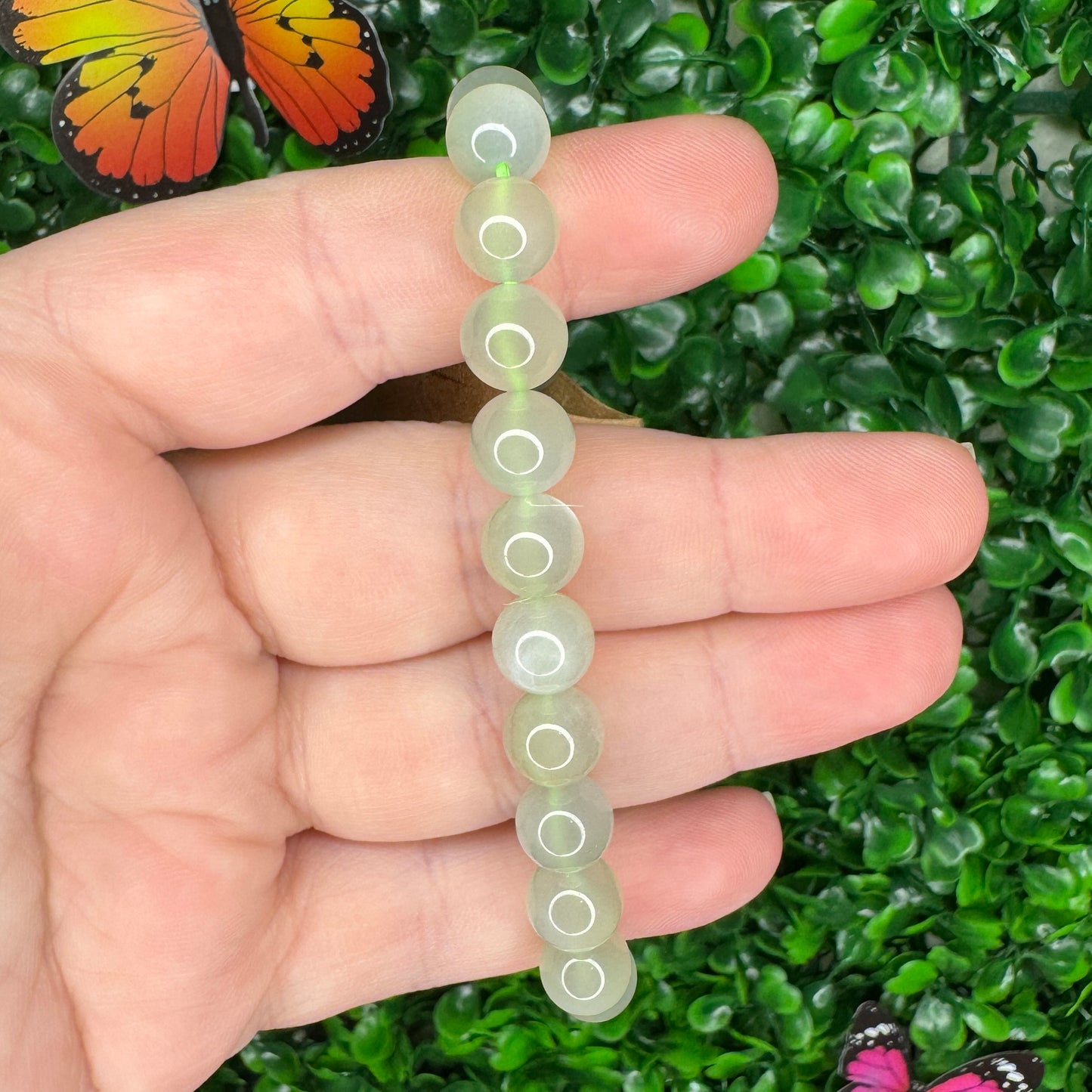 8mm Green Moonstone Bracelet