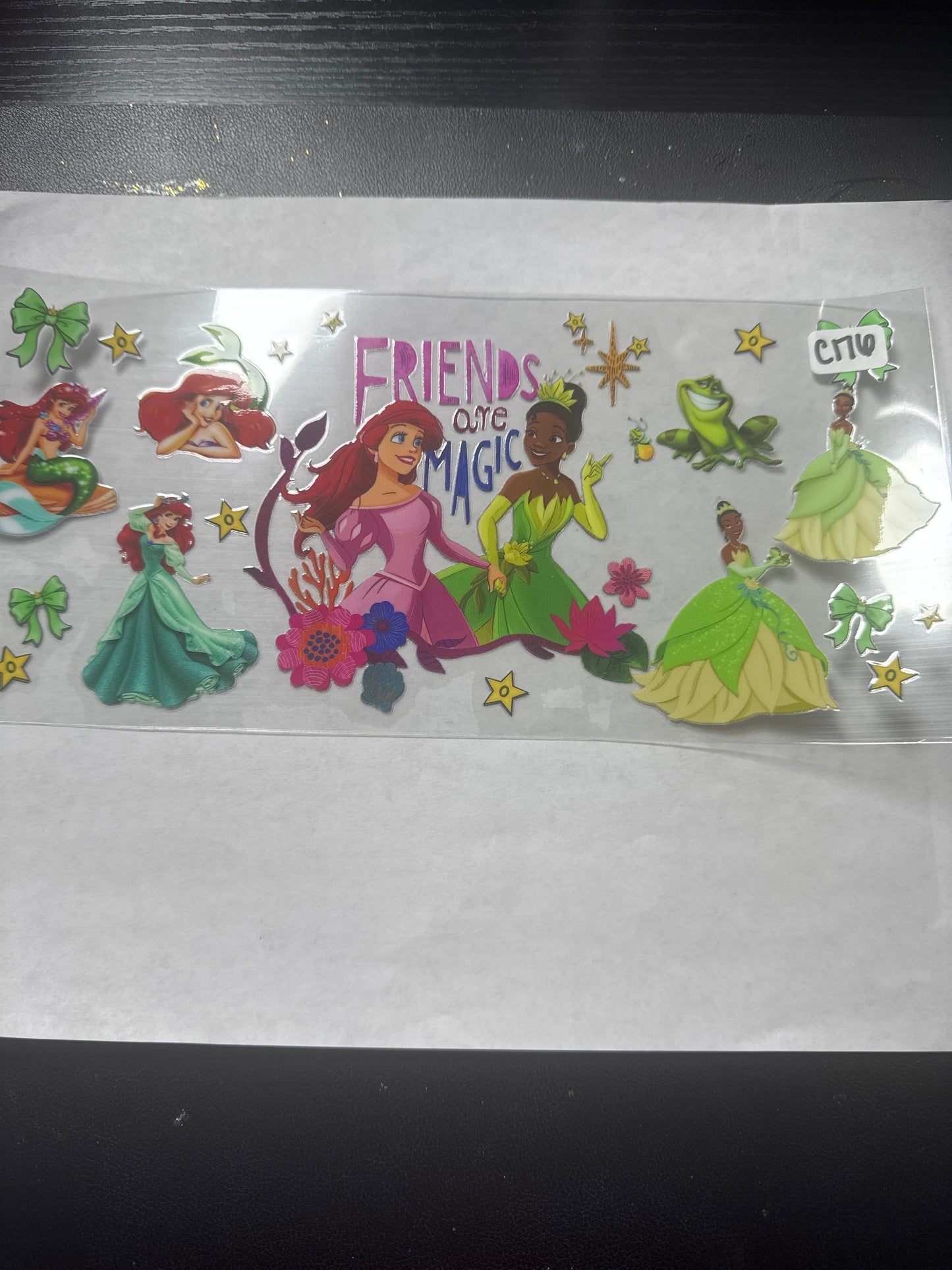 C176 princess friends uvdtf wrap