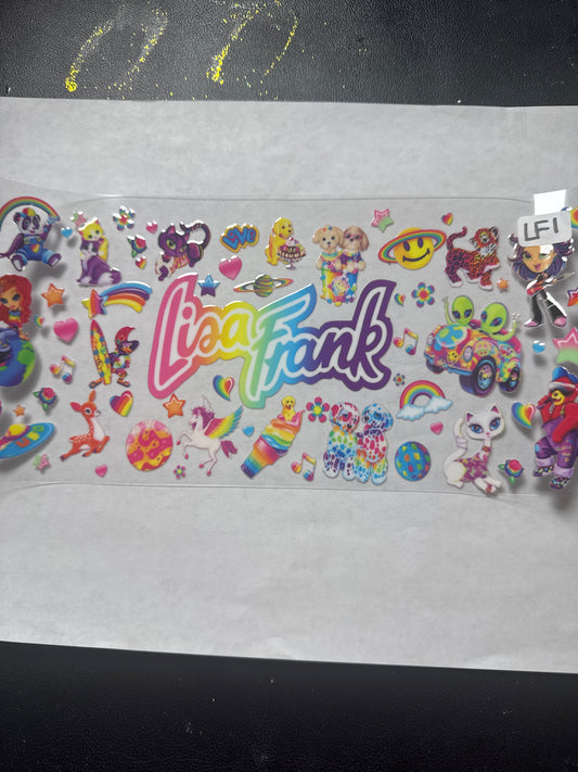 LF1 Rainbow neon characters uvdtf wrap