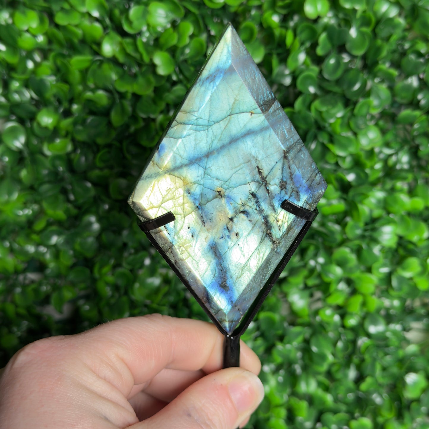 Labradorite Diamond Carvings