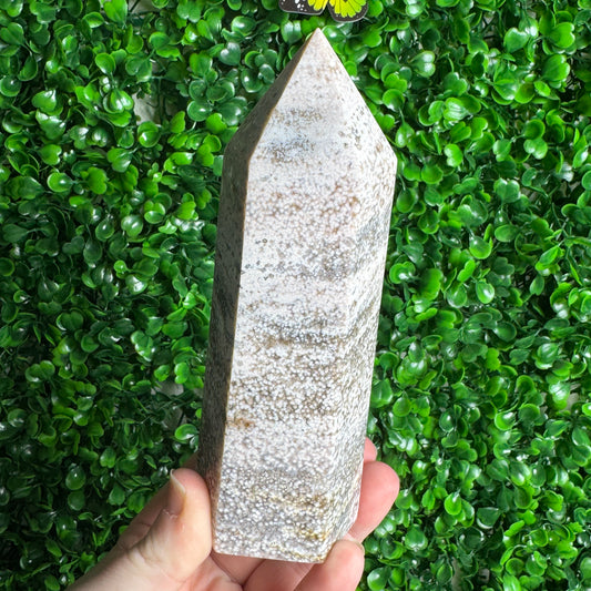 Imperfect Orbicular Sea Jasper Tower