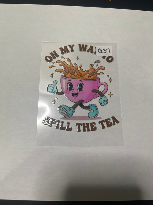 Q37 Tea UVDTF Wrap