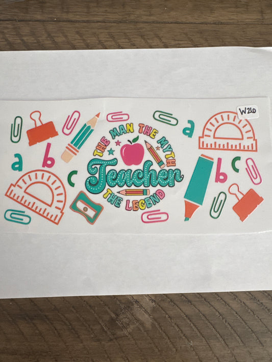 W26 teacher uvdtf wrap