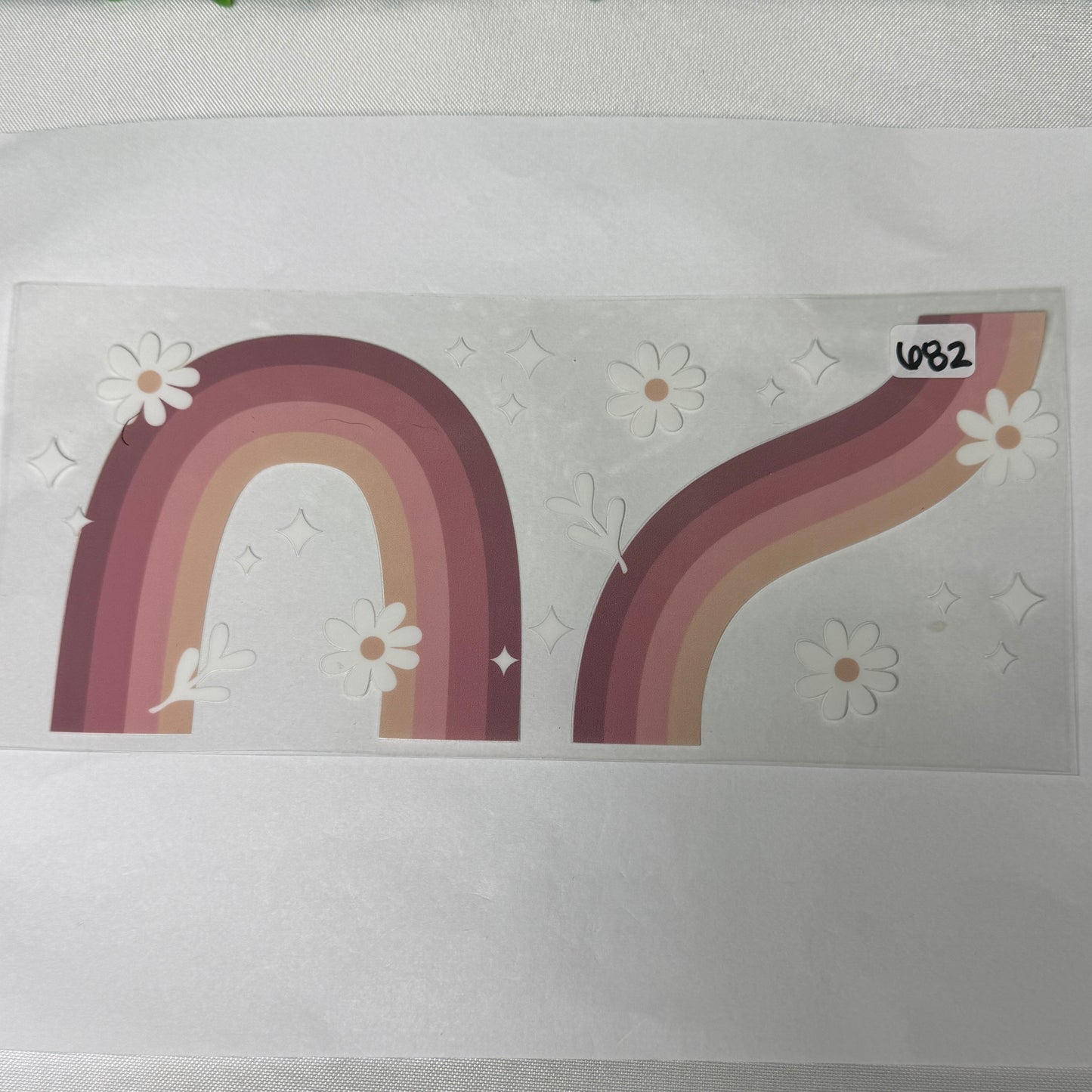 Rainbows/smileys/bows UVDTF Cup Wraps