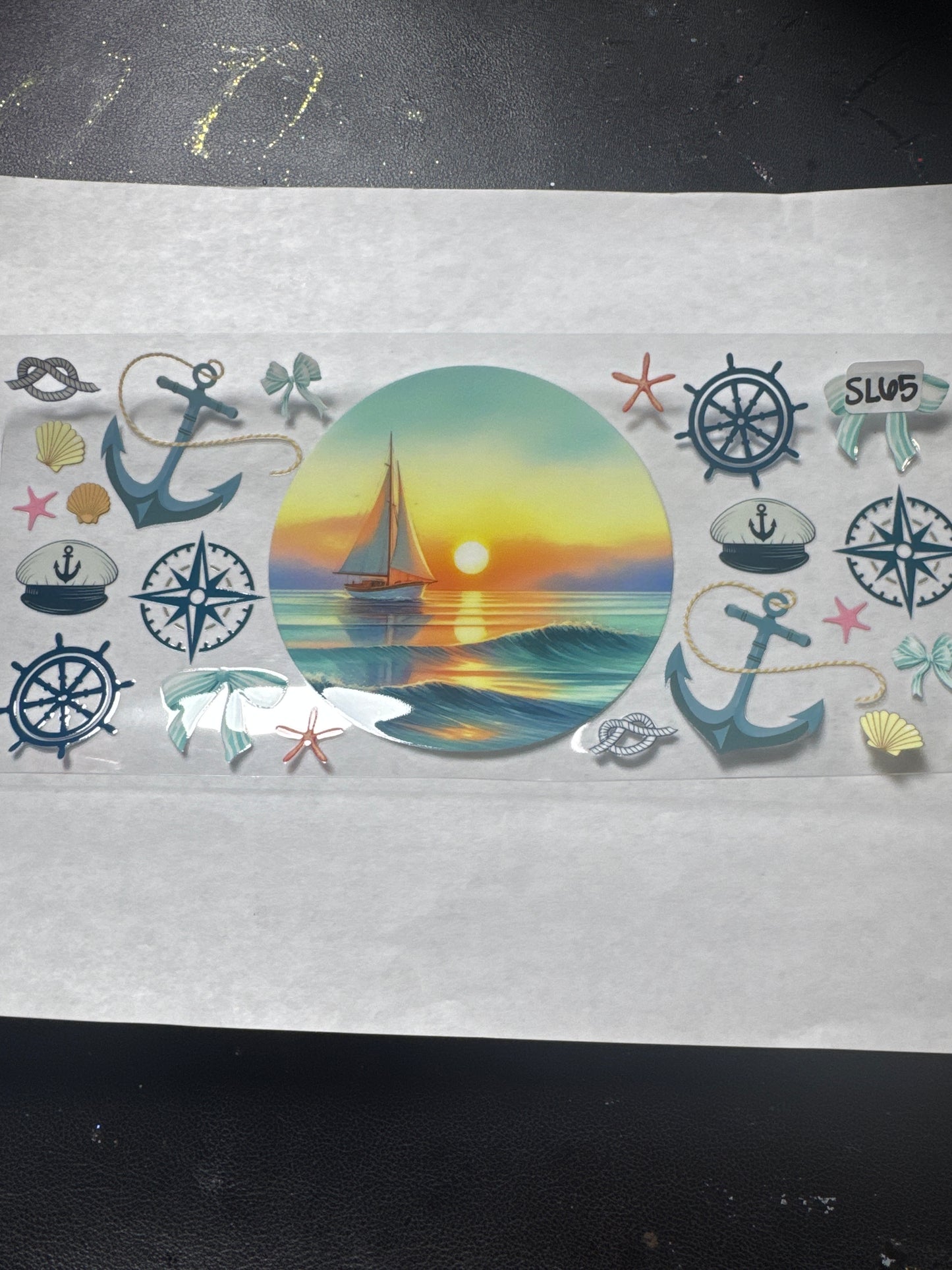 SL65 sailboat uvdtf wrap