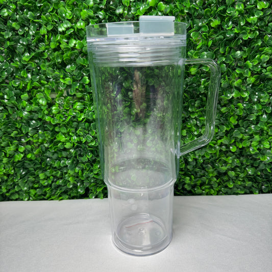 30oz Acrylic Snowglobe Tumbler Cup