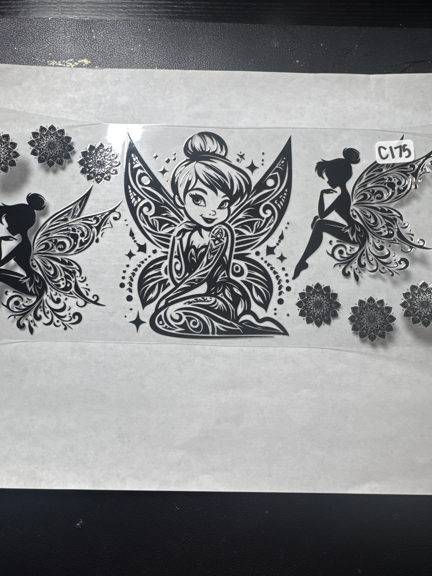 C175 green fairy princess uvdtf wrap