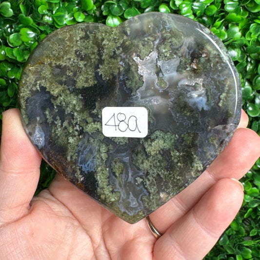 Moss Agate Bowl Carving