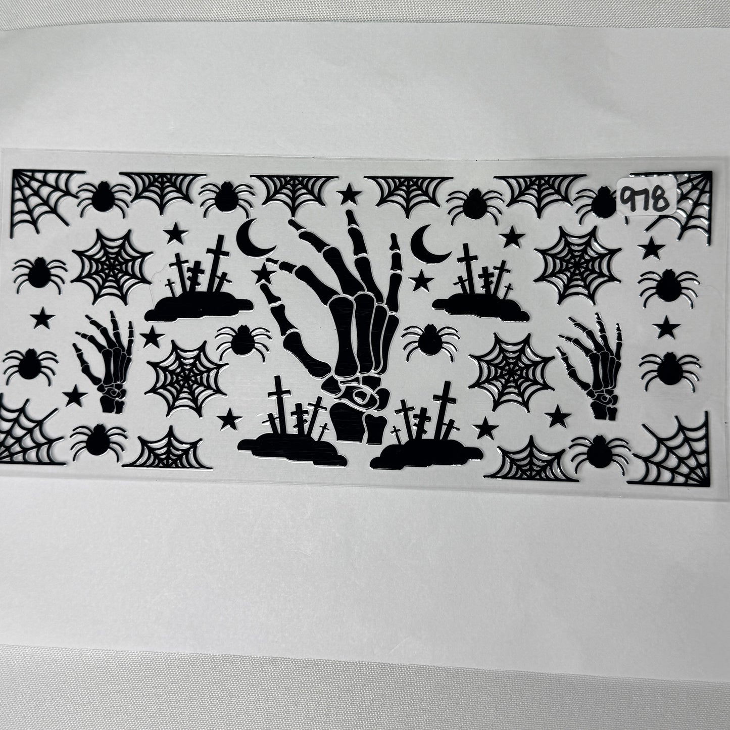 Skulls and Pumpkins UVDTF Cup Wraps