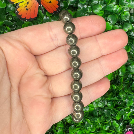 8mm Pyrite Bracelet