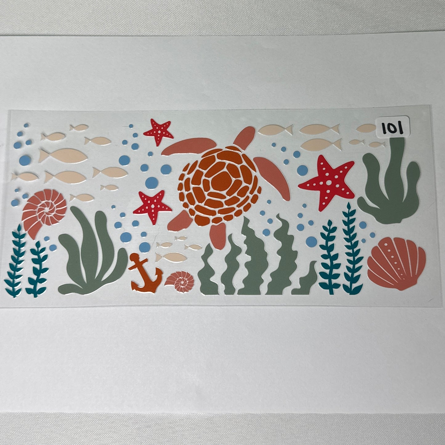 Ocean/Turtle UVDTF Cup Wraps