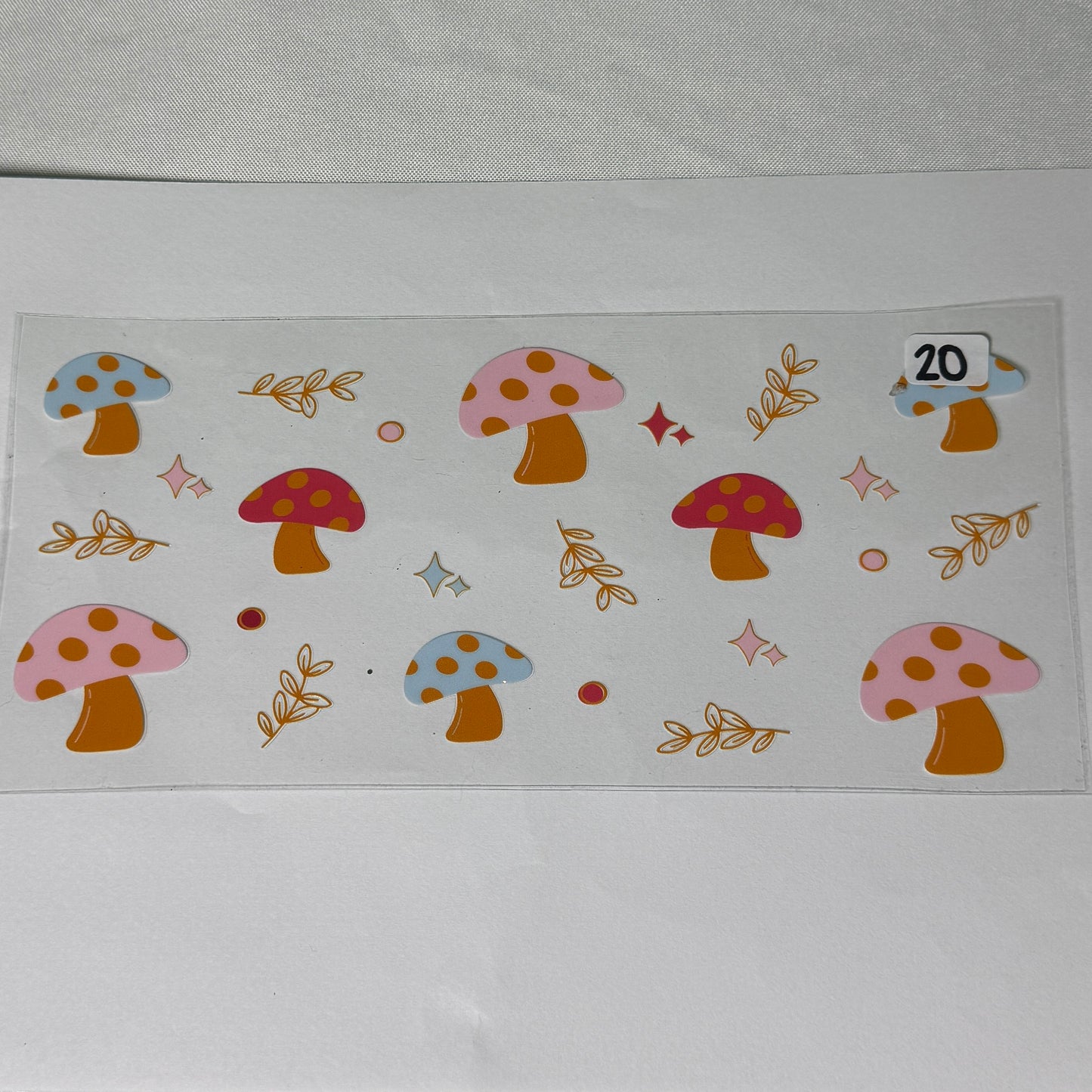 Mushroom UVDTF Cup Wraps