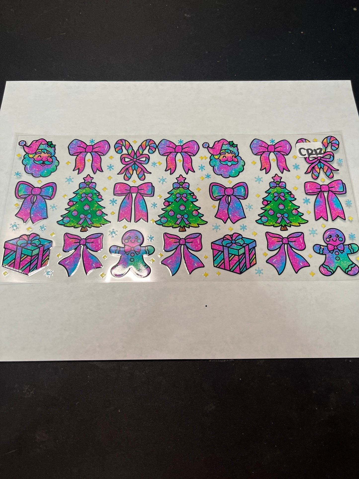 CR12 Christmas Theme UVDTF Wrap