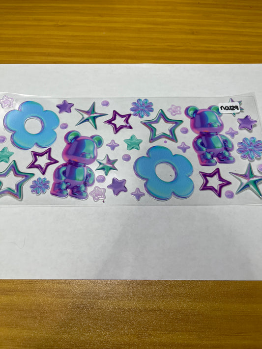 NA129 Animal Colorful UVDTF Wrap