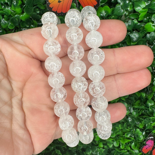 10mm Crackle Quartz Bracelets