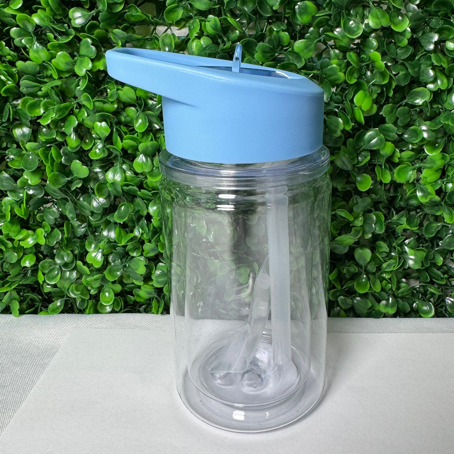 10oz Plastic Snow globe tumbler