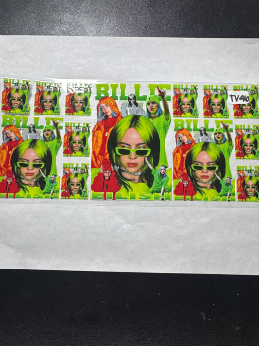 TV 46 singer with green hair uvdtf wrap