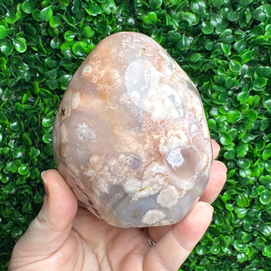 Flower agate freeform