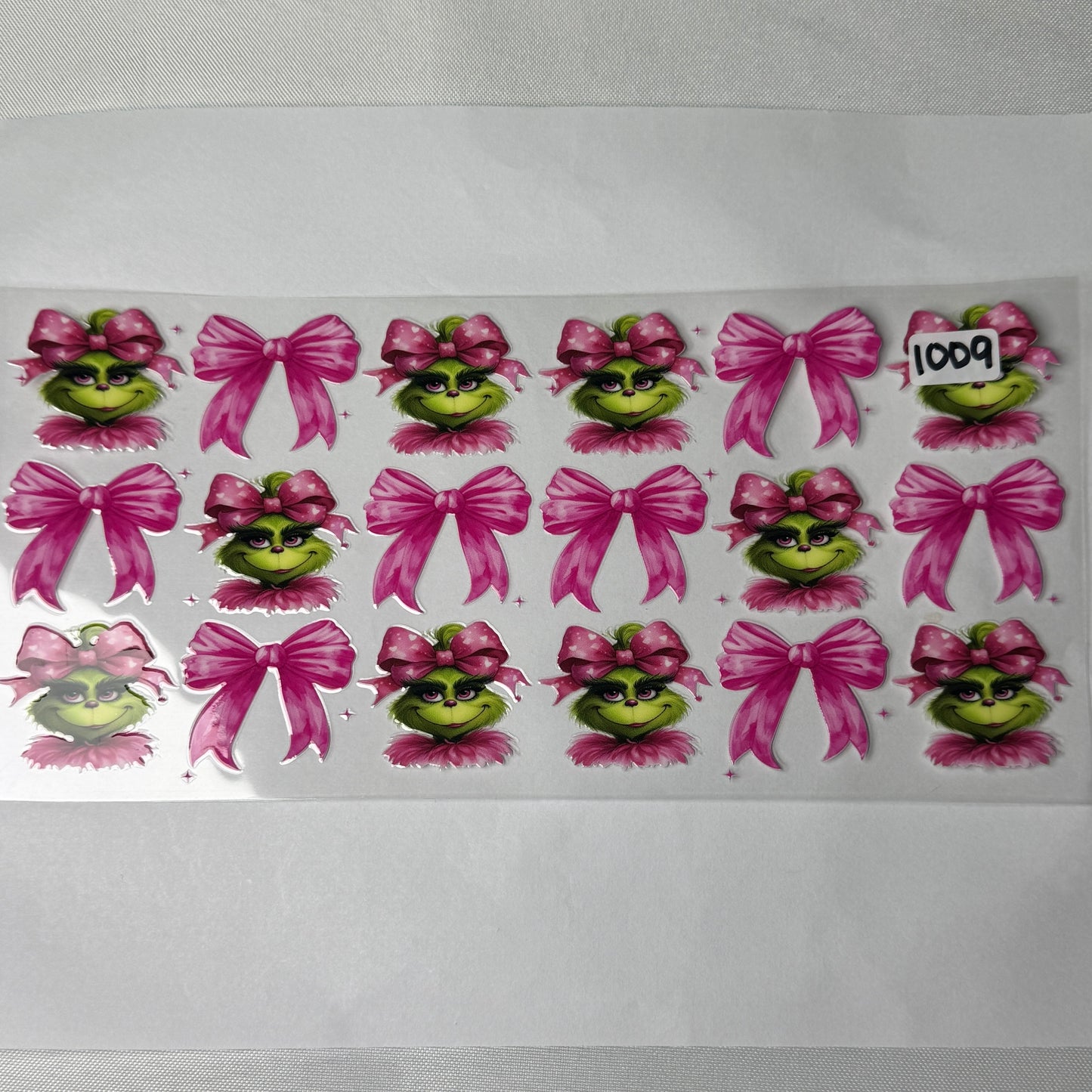 Grumpy Green Man Christmas UVDTF Cup Wraps