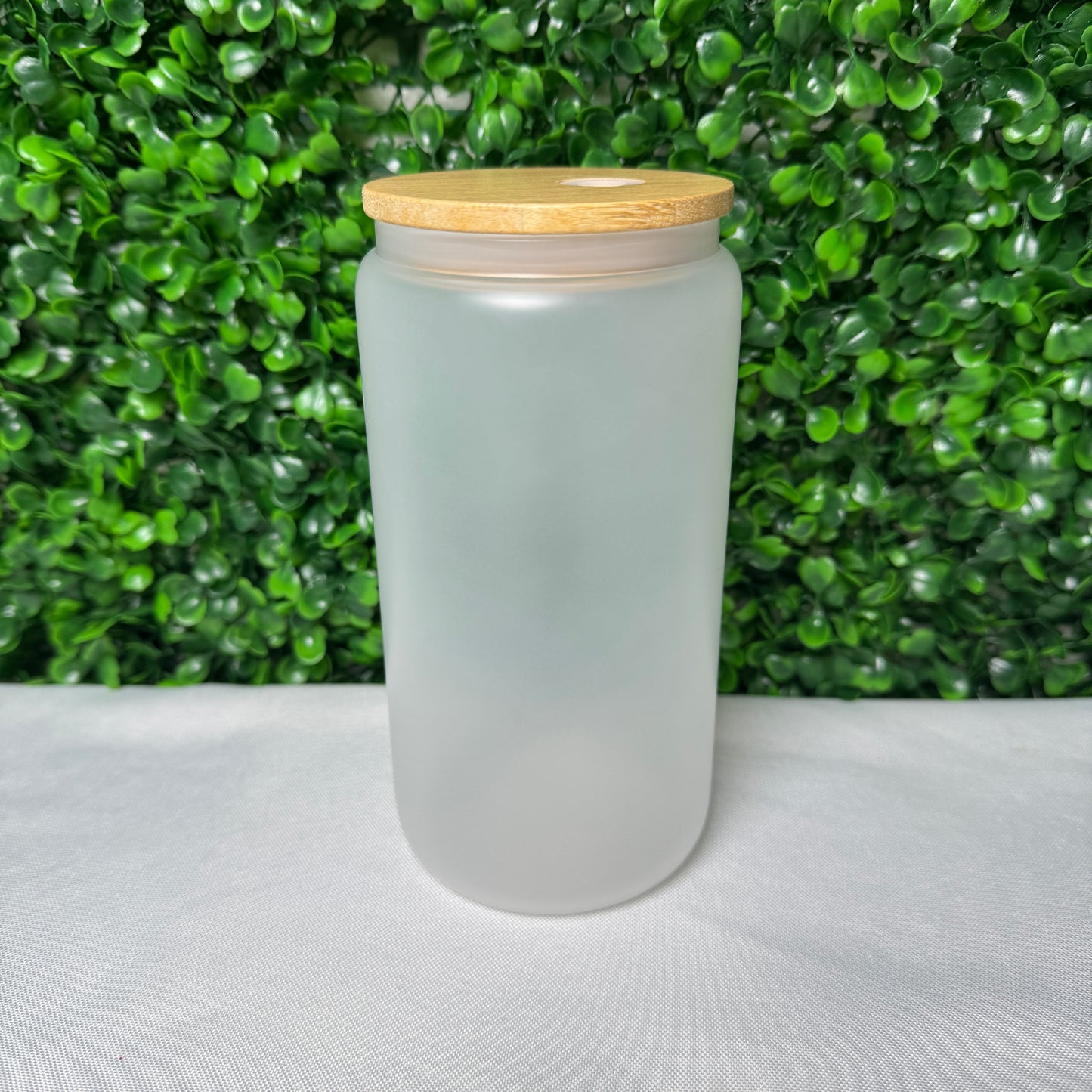 16oz Glass Frosted Cup