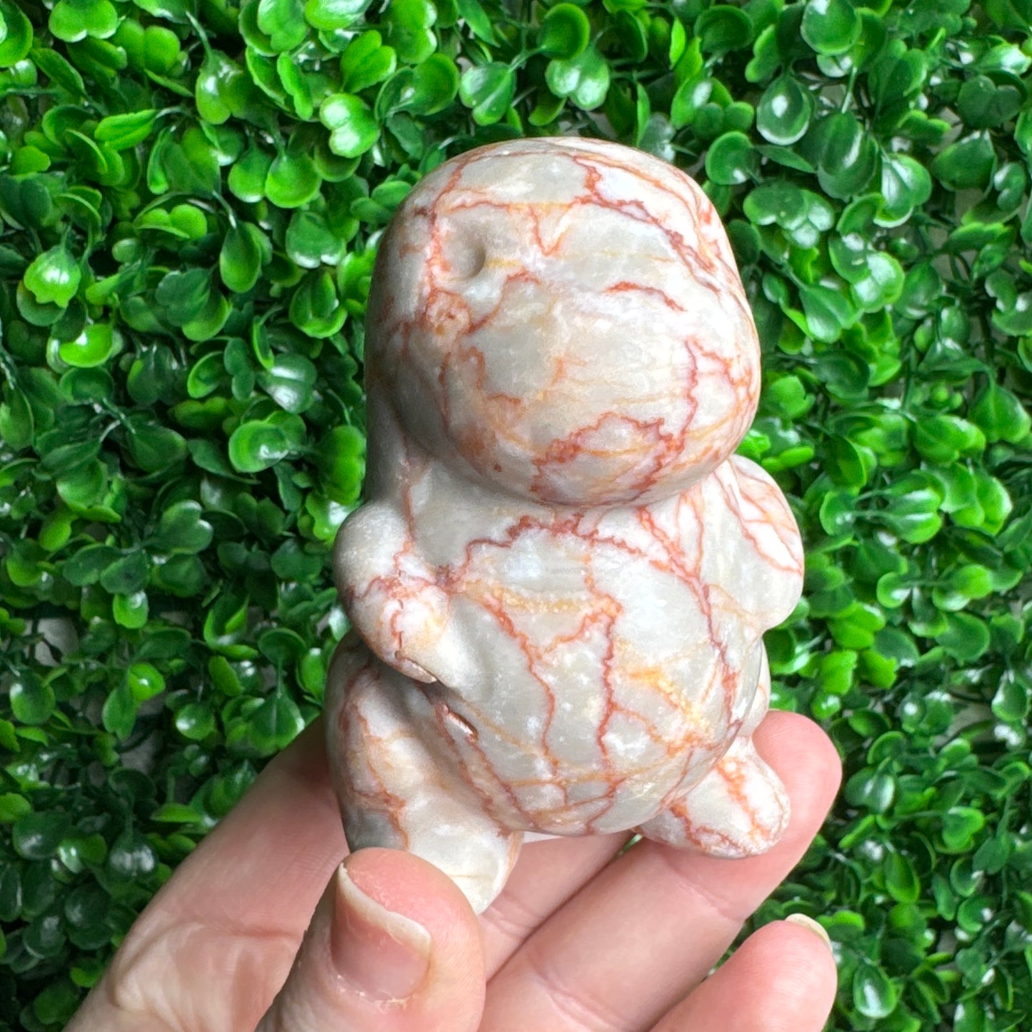 Large red vein chubby Dino carving