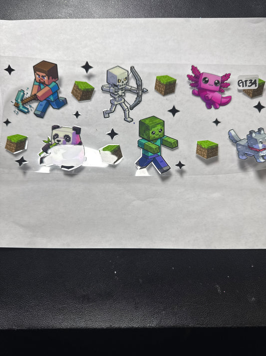 GT 34 gaming characters uvdtf wrap