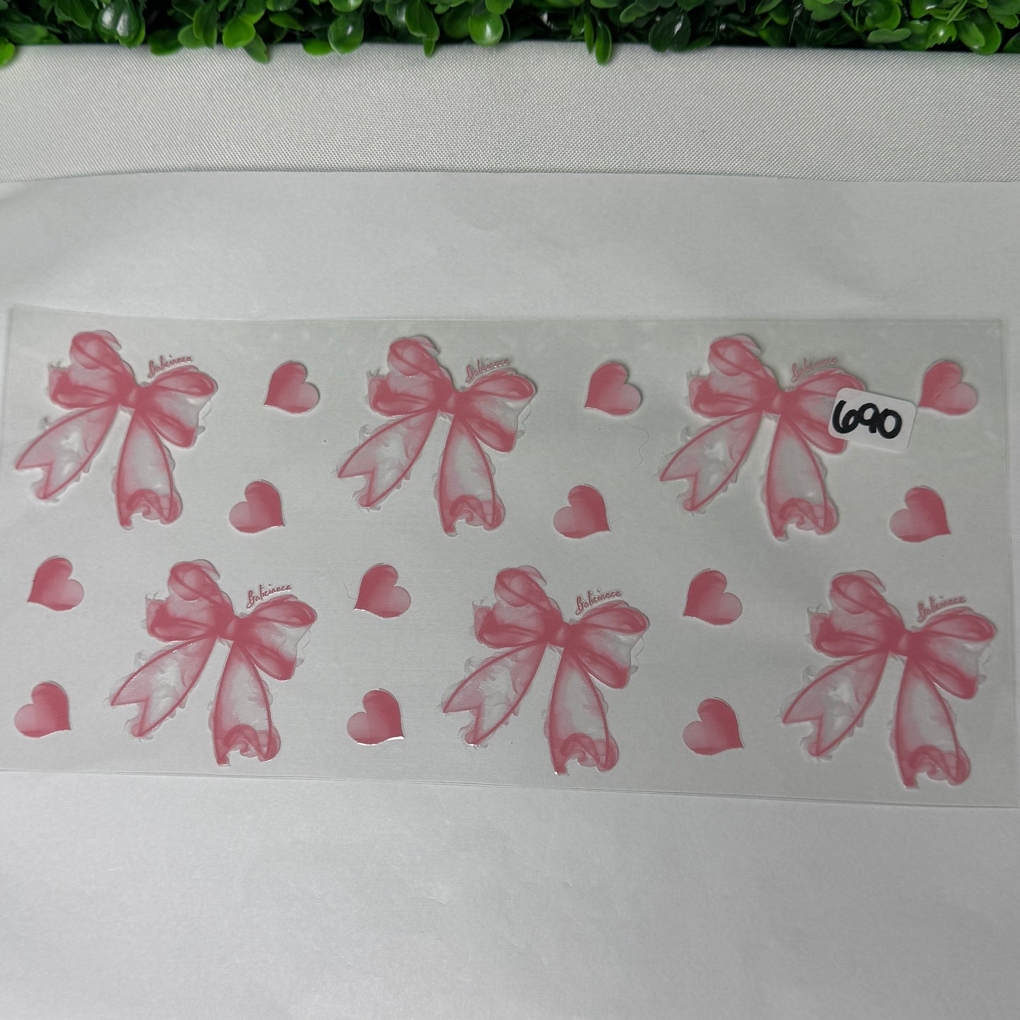 Rainbows/smileys/bows UVDTF Cup Wraps