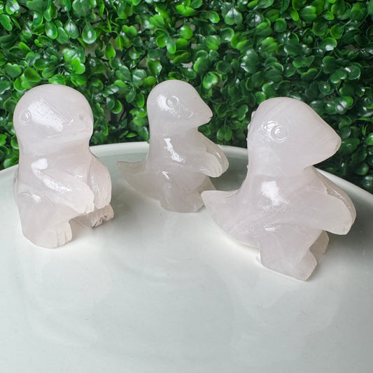 Pink Mangano Calcite Dino Carving (Intuitively chosen)