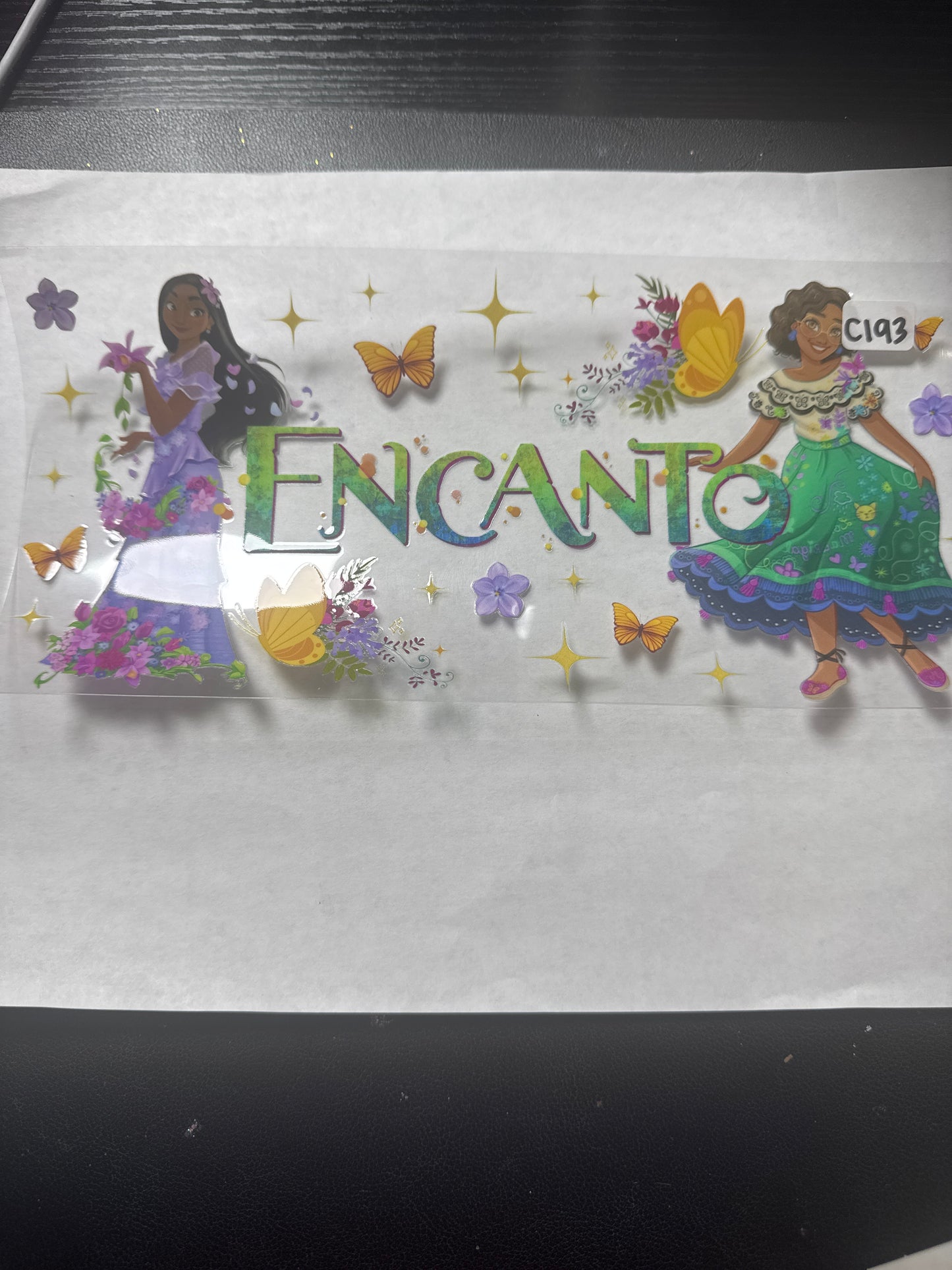 C193 princess characters uvdtf wrap