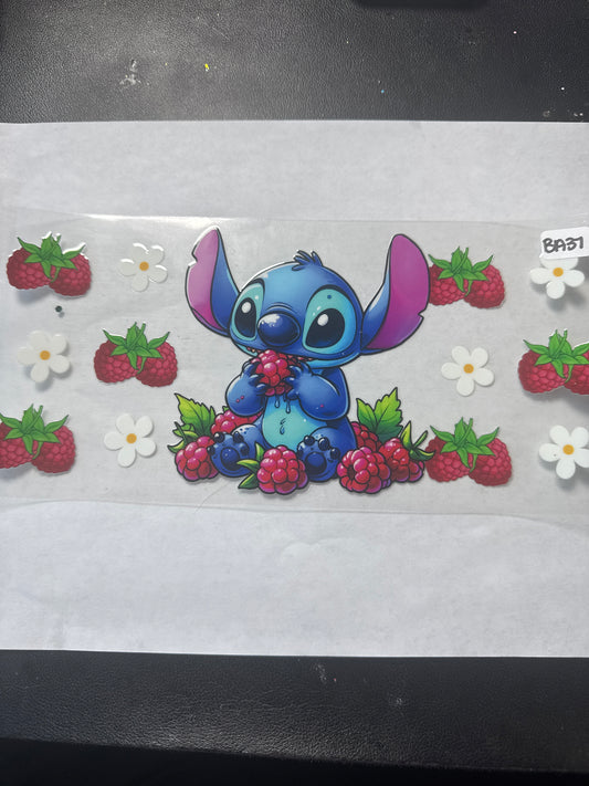 BA37 Blue alien with blue raspberries