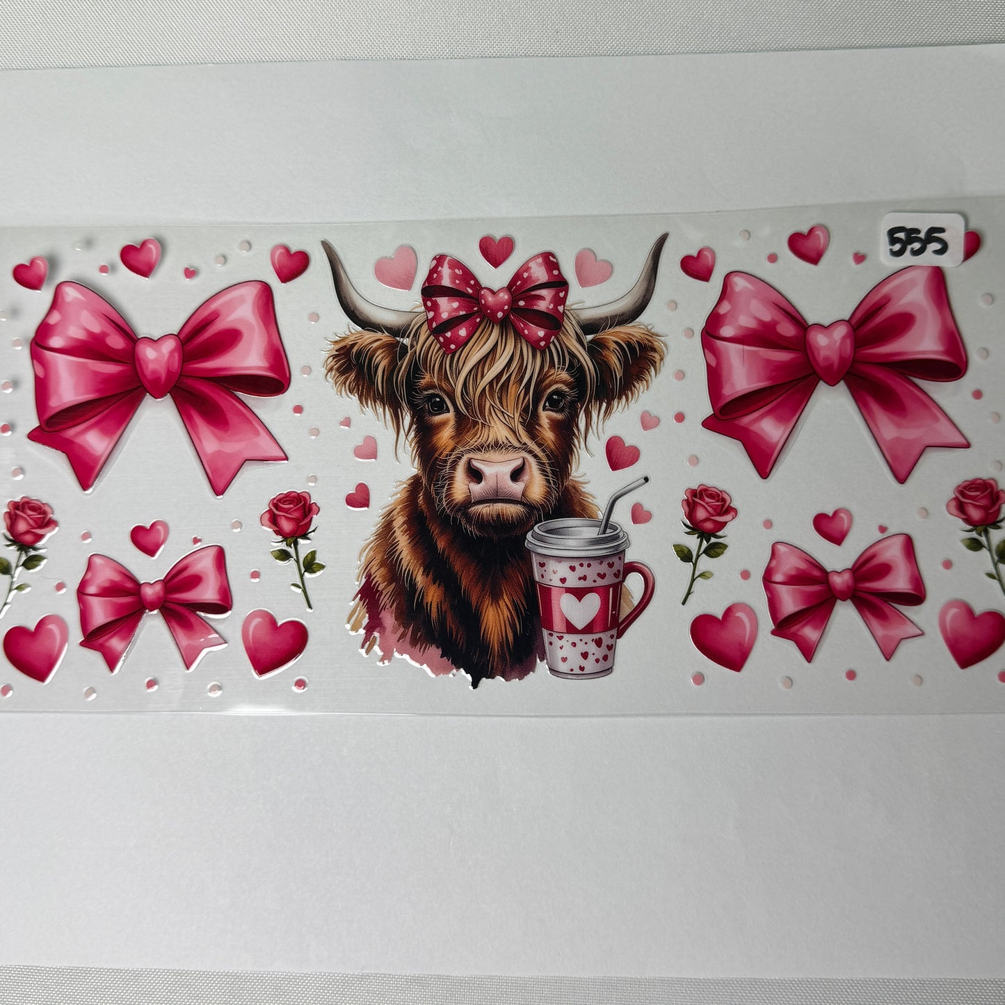 Highland Cow UVDTF Cup Wraps