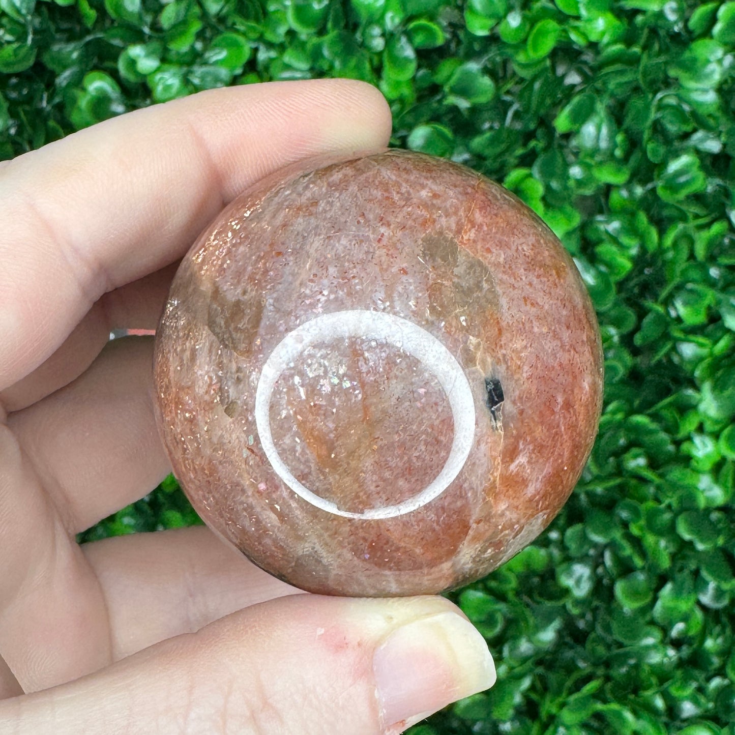 Golden Sunstone and Moonstone Sphere