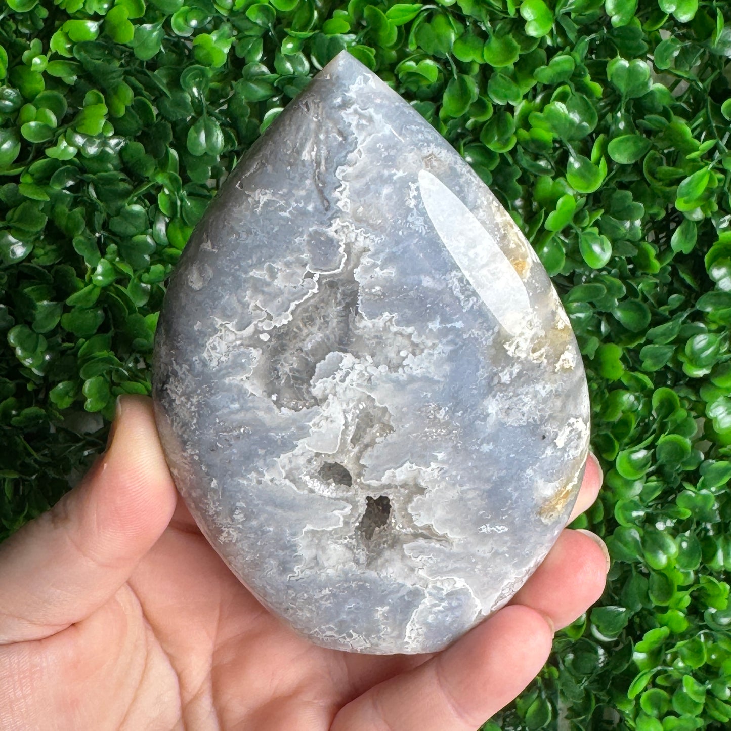 Blue Plume Agate Freeform