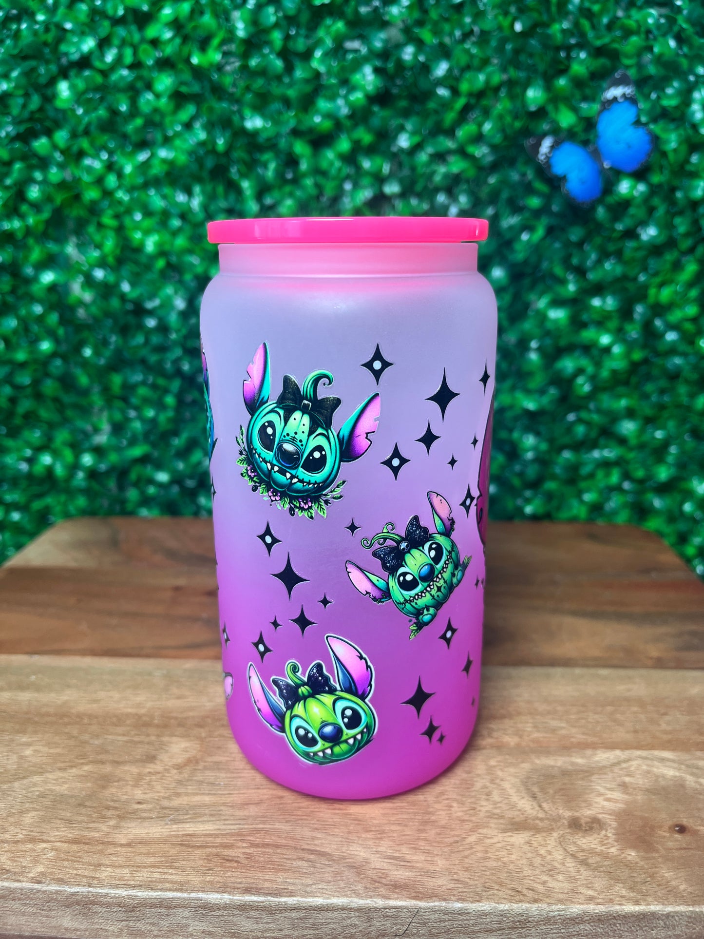 16oz Animal Character UVDTF Glass Cup