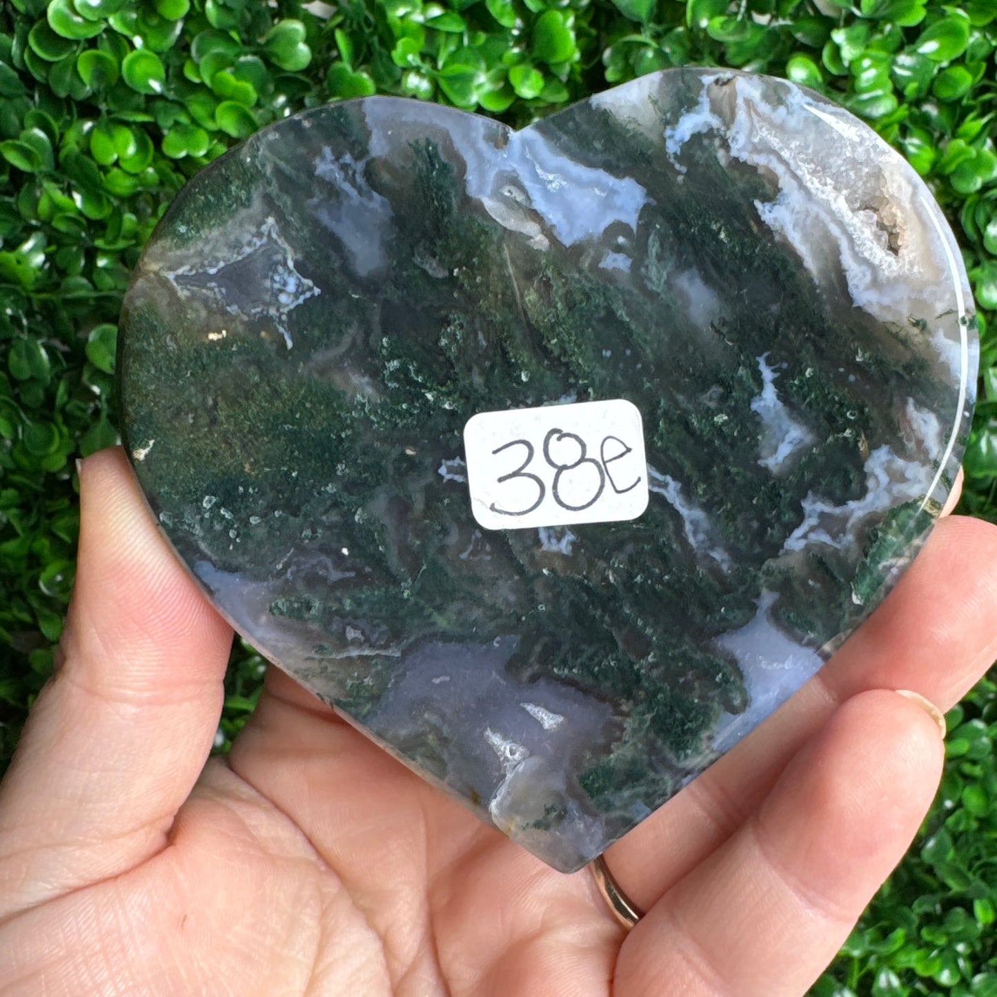 Moss Agate Bowl Carving