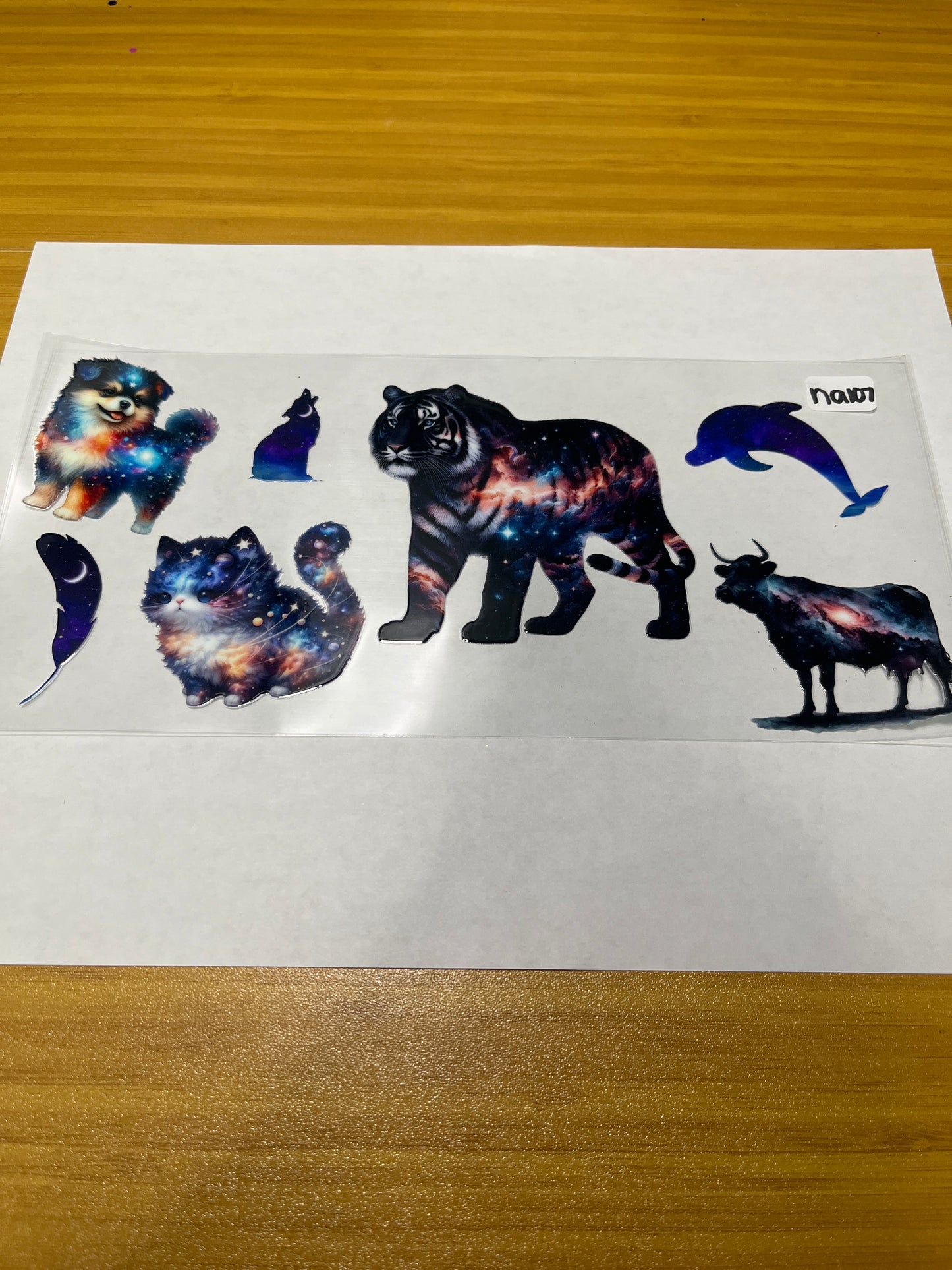NA107 Animal Colorful UVDTF Wrap