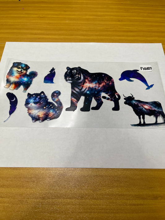 NA107 Animal Colorful UVDTF Wrap