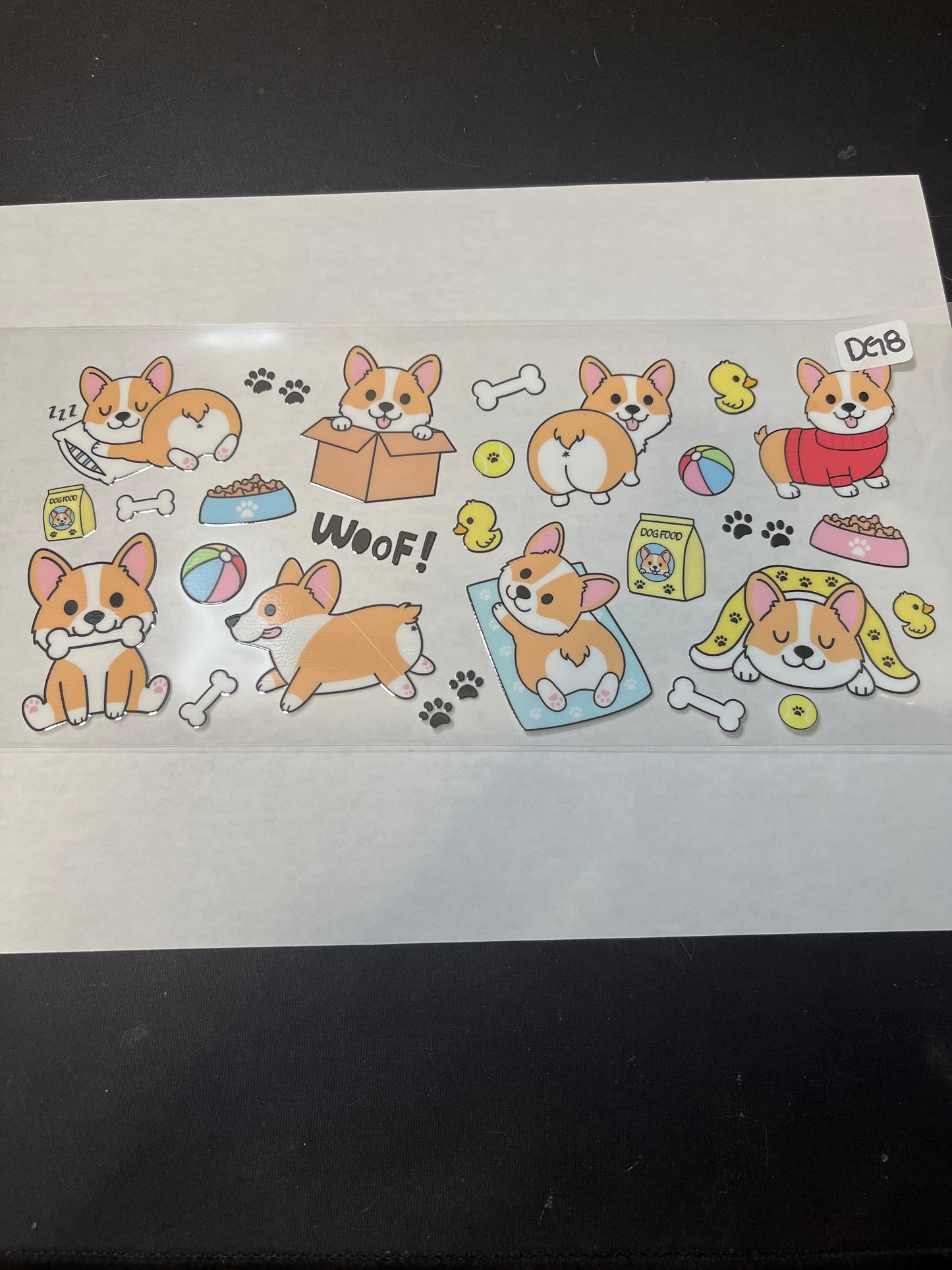 DG8 Funny Dog UVDTF Wrap