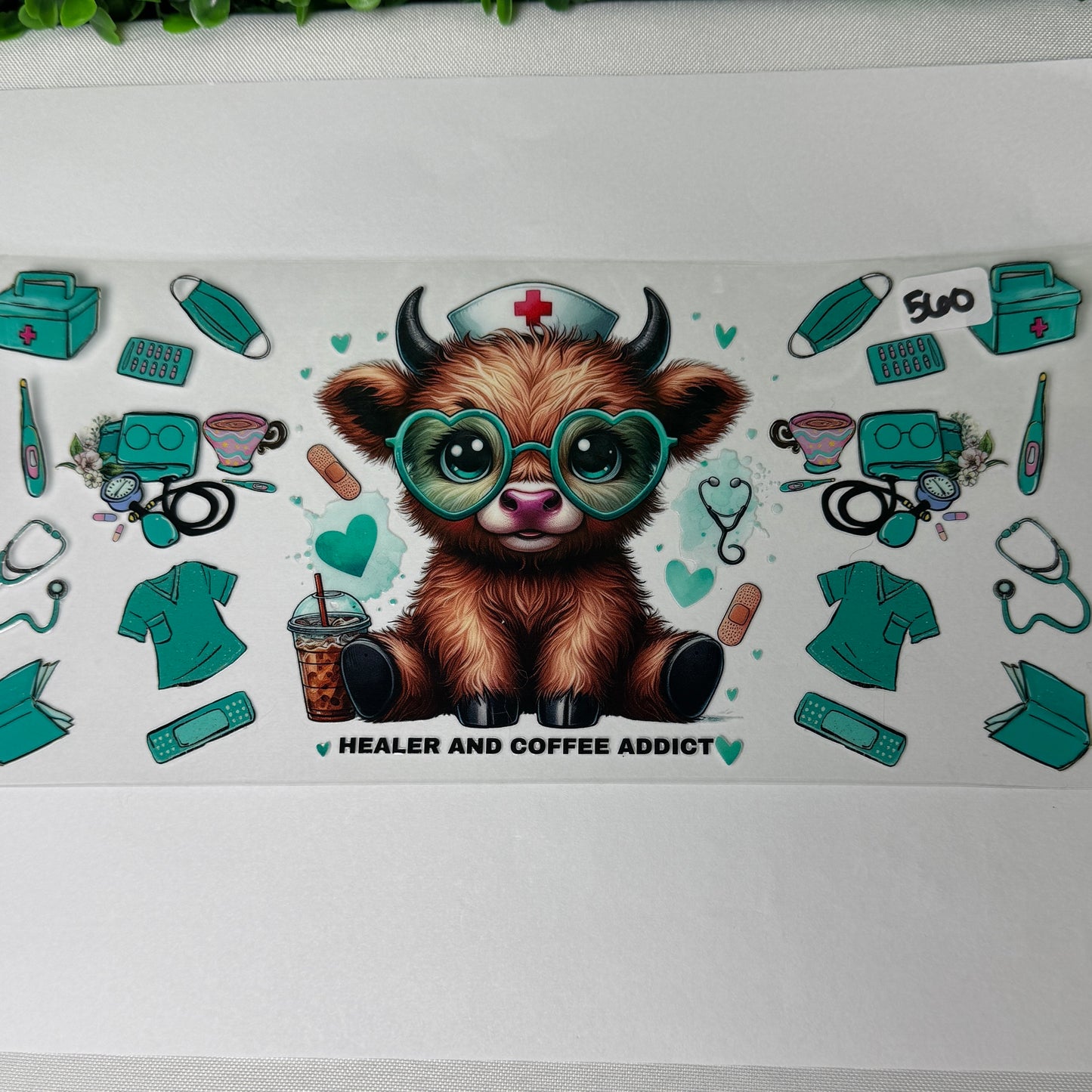 Highland Cow UVDTF Cup Wraps