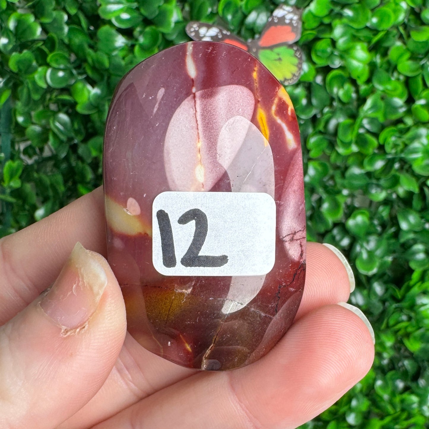 Mookaite Jasper Palm Stones and Hearts