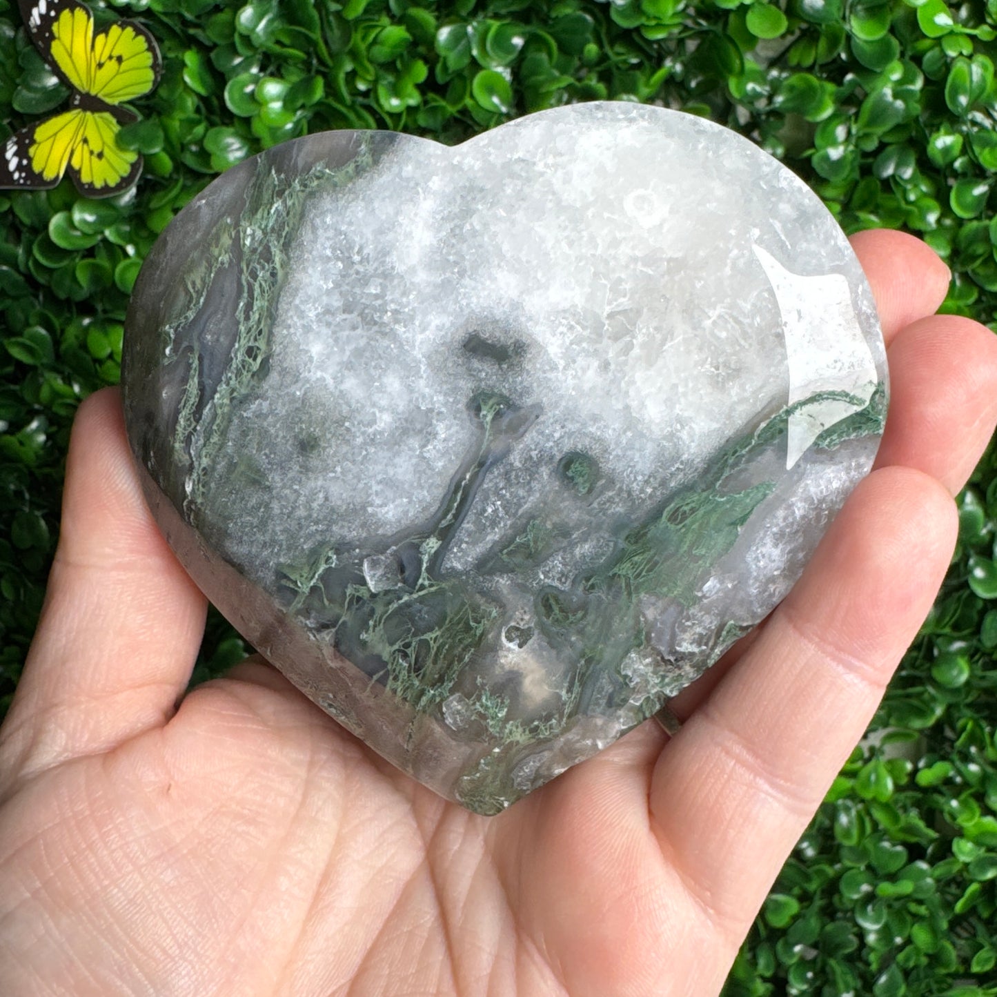 Moss Agate Bowl Carving