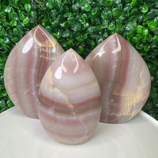 Pink Banded Onyx Flames