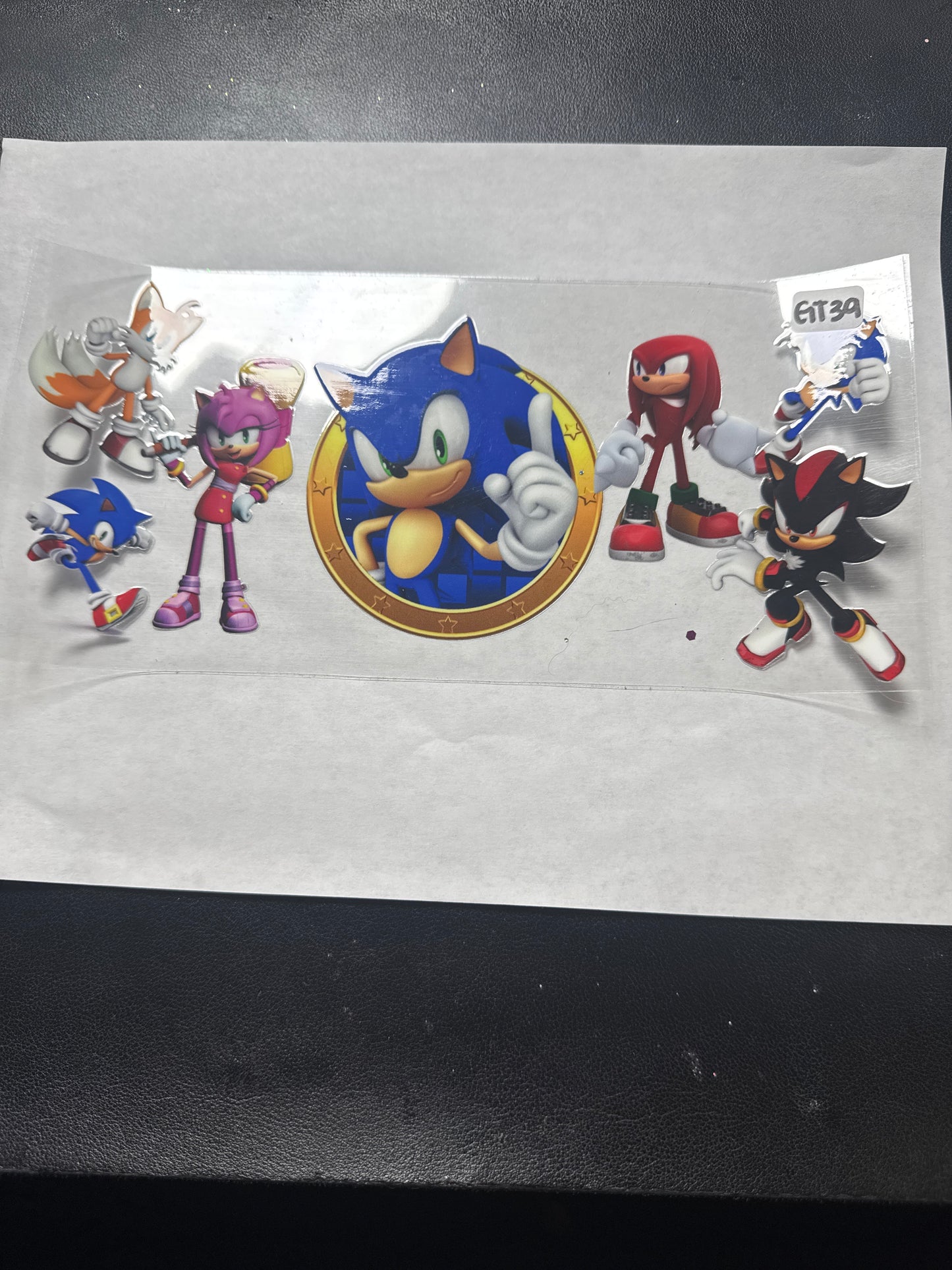 GT 39 Blue hedgehog gaming character uvdtf wrap