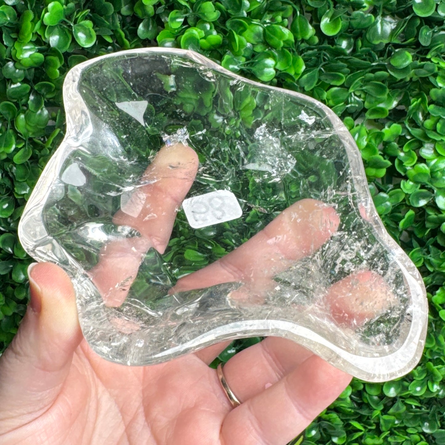 Large size clear Quartz bowl