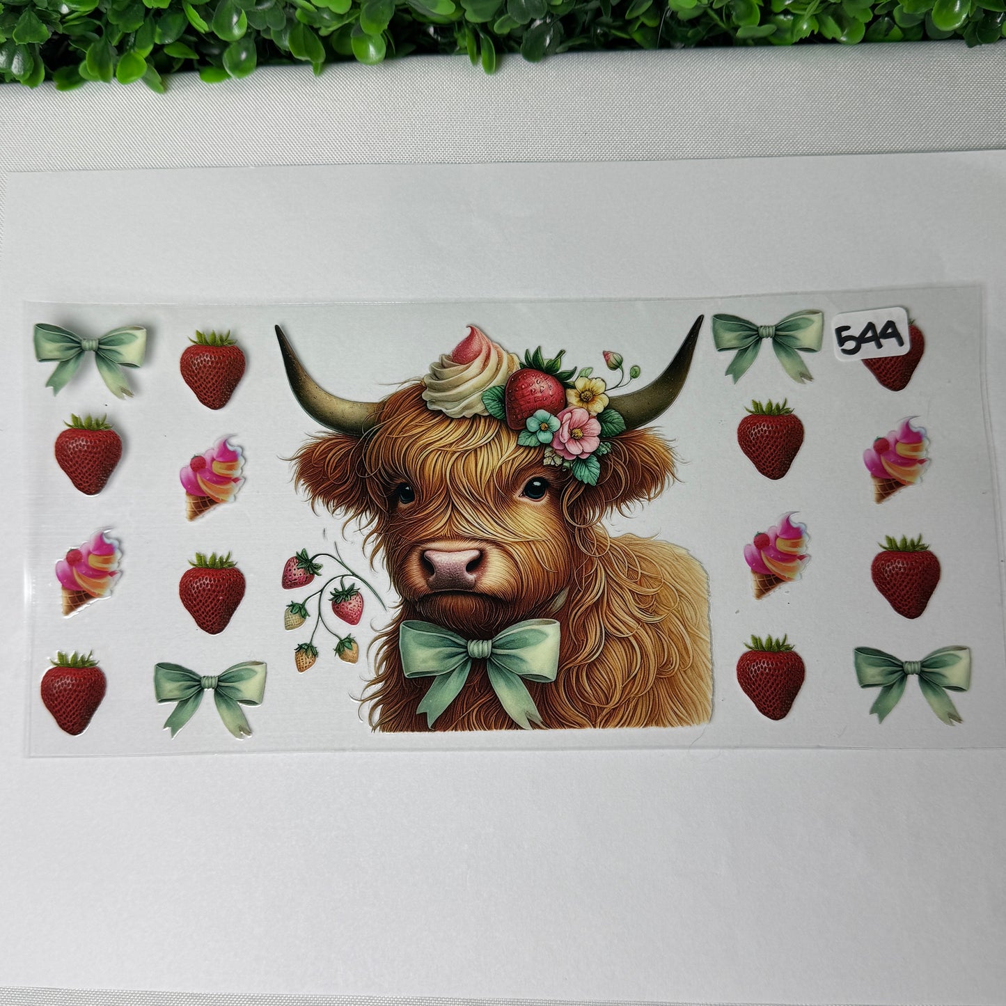 Highland Cow UVDTF Cup Wraps