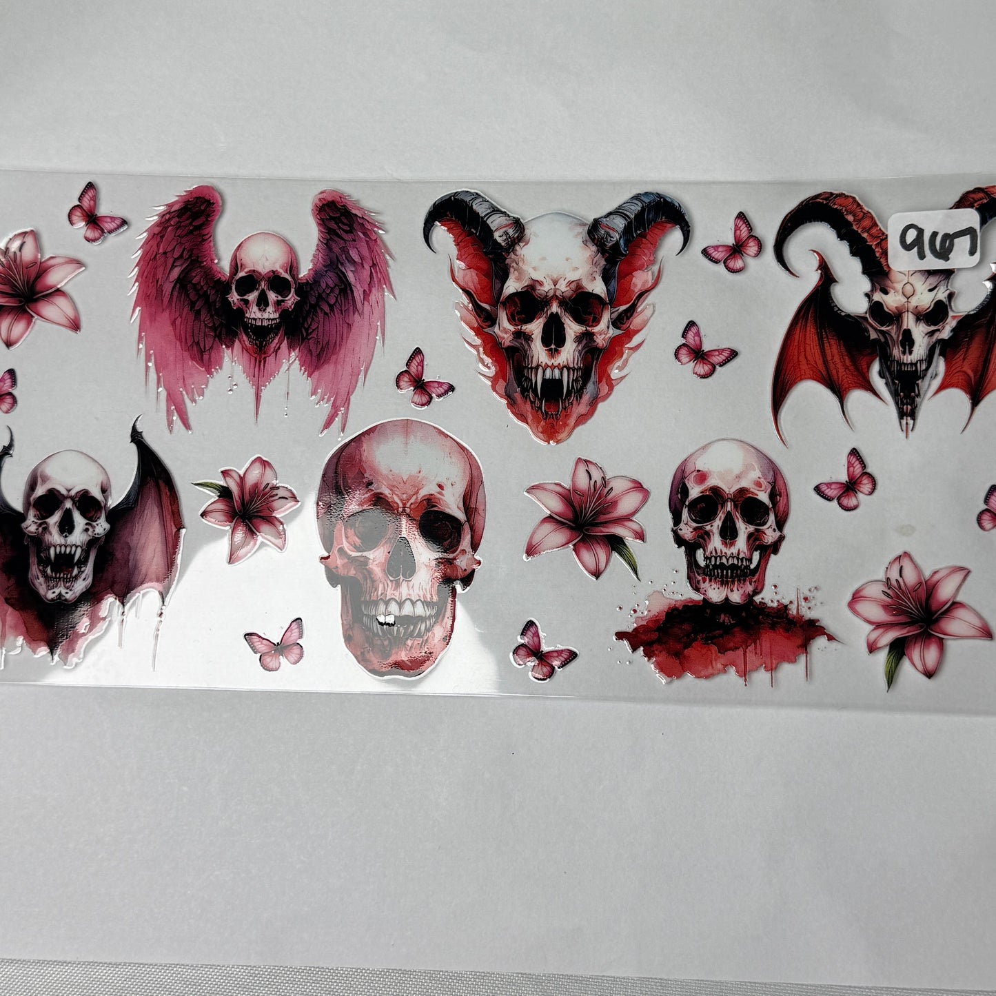 Skulls and Pumpkins UVDTF Cup Wraps