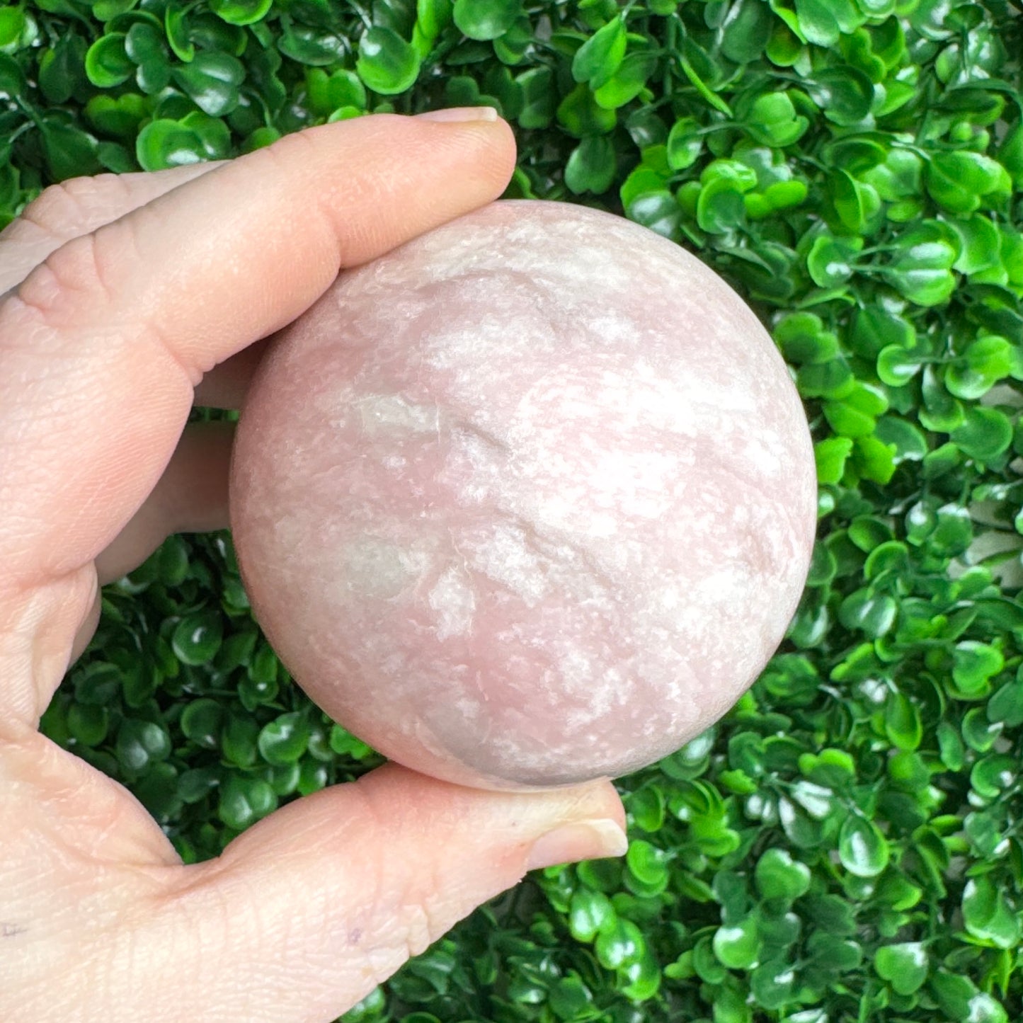 Pink opal sphere