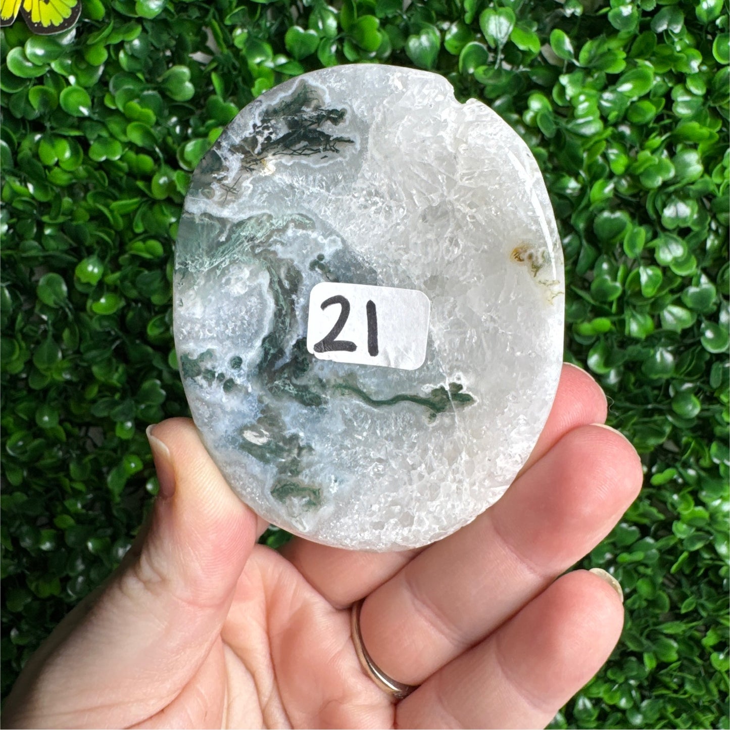 Moss Agate Bowl Carving